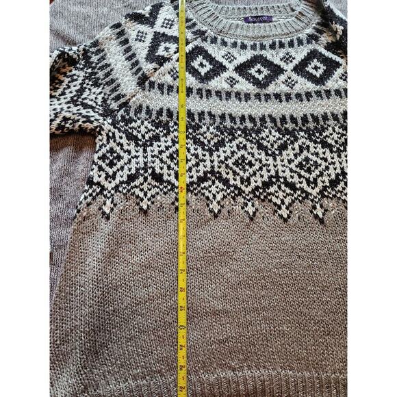 Roaman's Winter Chunky Knit Sweater Large(18-20) - Picture 7 of 10